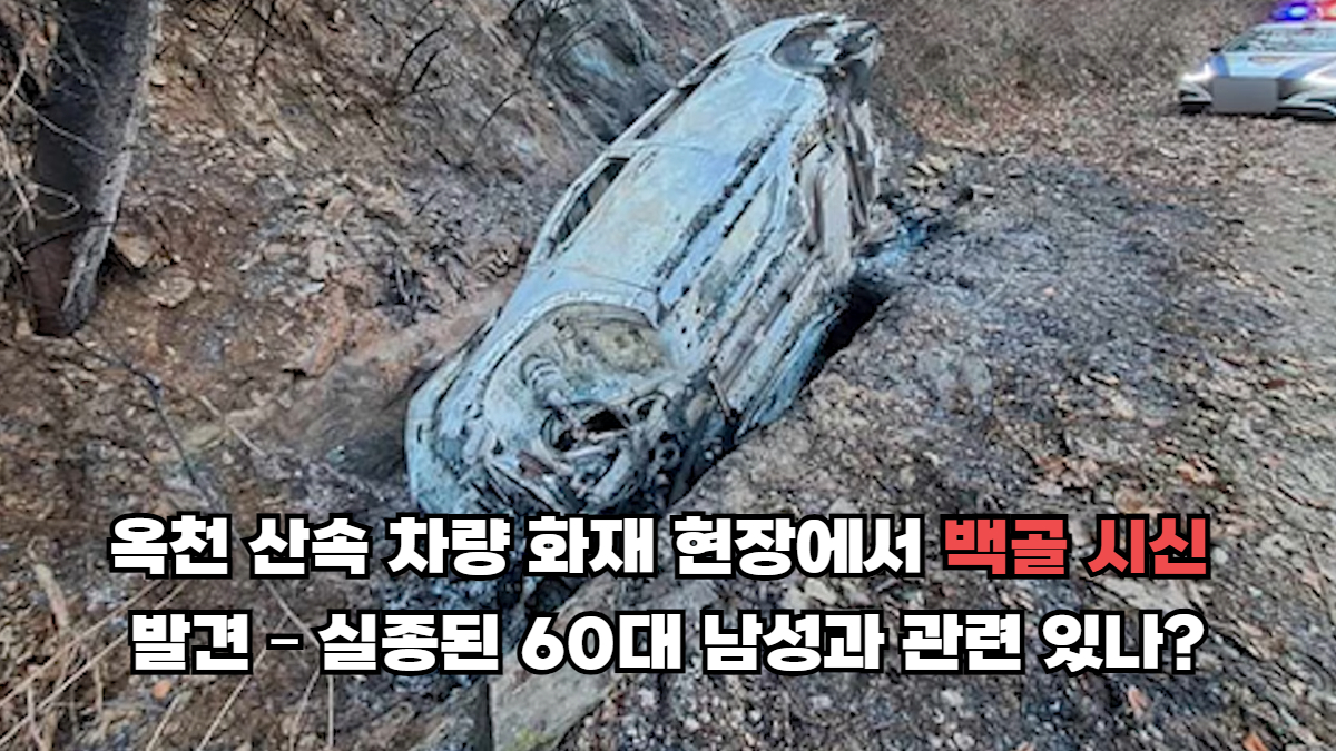 충북 옥천군 차량 화재